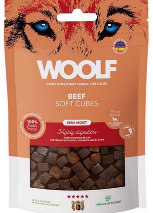 Woolf Soft Cubes Monoprotein Beef 100g