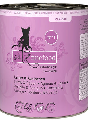 Catz Finefood Classic N.11 Jagnięcina i Królik puszka 800g