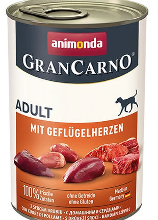 Animonda GranCarno Original Adult Geflugelherzen Drobiowe serca puszka 400g