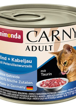 Animonda Carny Adult Wołowina, Dorsz + Korzeń pietruszki puszka 200g