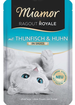 Miamor Ragout Royale z Tuńczykiem i Kurczakiem w sosie saszetka 100g