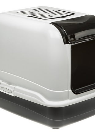 Ferplast Toaleta Maxi Bella biało-czarna - dla dużego kota [72070099]