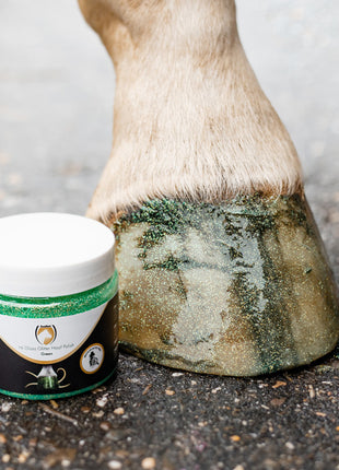 Excellent Horse Hi Gloss Glitter Hoof Polish Green 150 ml