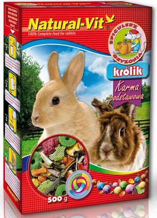 Natural-Vit Spichlerz Gryzonia - Królik 500g