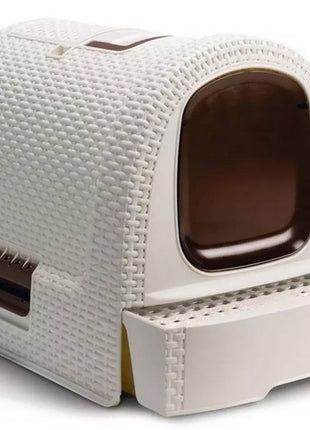 Curver Toaleta z filtrem dla kota beżowo-brązowa