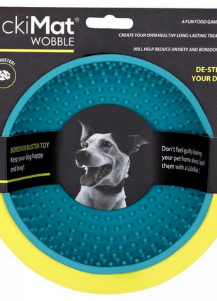 LickiMat Wobble Miska głęboka Jeżyk miękka turkusowa