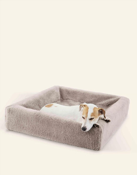 Bia Bed Fleece Cover Dog Basket Taupe - Cover for BIA bed 45x45 cm