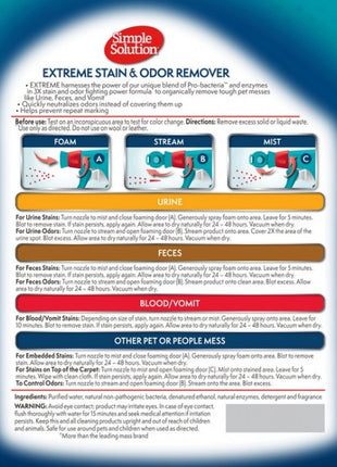 Simple Solution Extreme Stain & Odour Remover - preparat neutralizujący plamy i zapachy 954ml