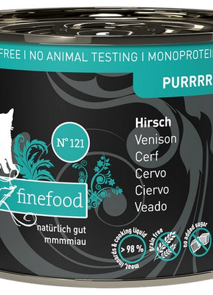 Catz Finefood Purrrr N.121 Jeleń puszka 200g