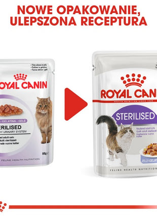 Royal Canin Sterilised w galaretce karma mokra dla kotów dorosłych, sterylizowanych saszetka 85g
