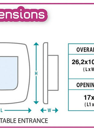 Ferplast Swing 9 Drzwiczki brązowe [72105012]