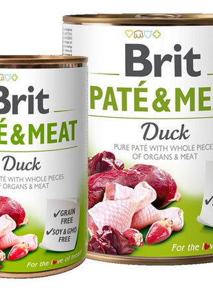 Brit Pate & Meat Dog Duck puszka 800g