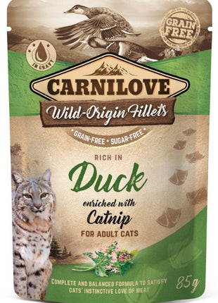 Carnilove Cat Duck & Catnip - kaczka i kocimiętka saszetka 85g