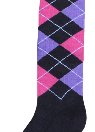 Kniekous RE d.grijs/roze/paars 43-46