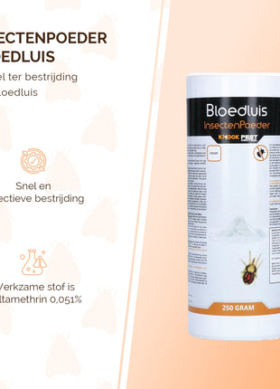 Knock Pest Insectenpoeder Bloedluis 250 g