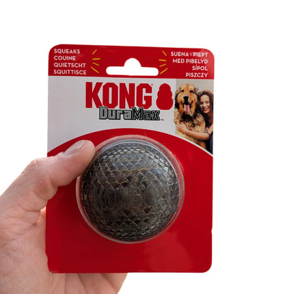 Kong Duramax Ball - Extremely durable dog ball with squeaker