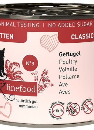 Catz Finefood Classic Kitten N.03 Drób puszka 200g