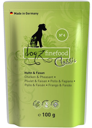 Dogz Finefood Classic N.04 Kurczak i bażant saszetka 100g