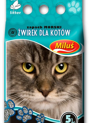 Miluś Morski żwir zbrylający bentonitowy 5L