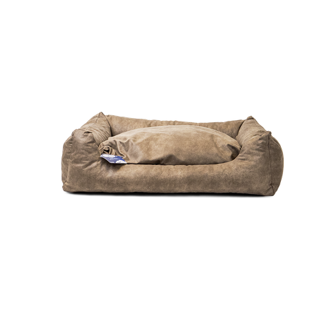 Let's Sleep Sweet Dreams Hondenmand Met Kussen Taupe