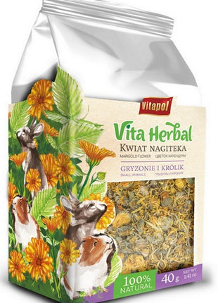 Vitapol Vita Herbal Kwiat nagietka suszony dla gryzoni i królika 40g