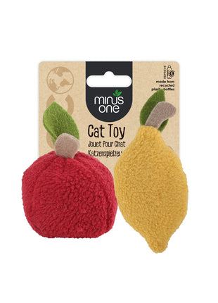 Minus One Fruit Cat Toys Lemon & Apple
