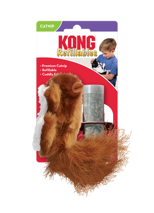 KONG Cat Refillable Catnip Squirrel