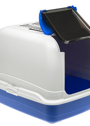 Ferplast Toaleta Maxi Bella biało-niebieska - dla dużego kota [72070099]