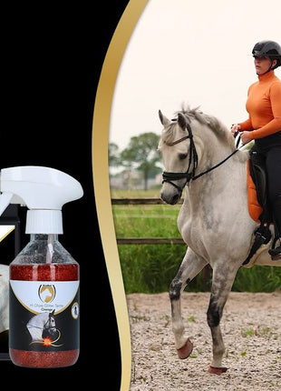 Excellent Horse Hi Gloss Glitter Hoof Polish Orange 150 ml