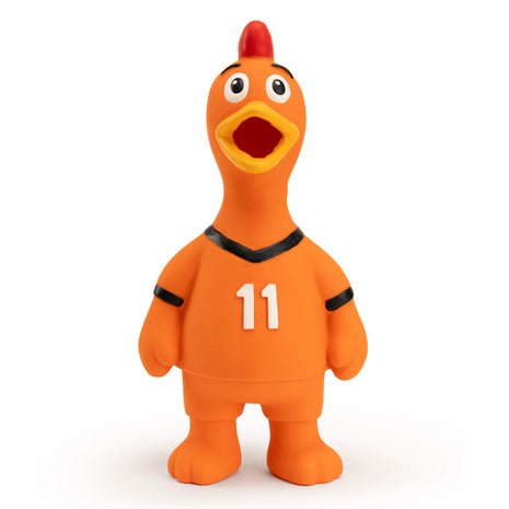 Oranje Latex Hondenspeeltjes WK Kip