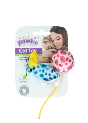 Pawise Cat Toy - Mice & Ball