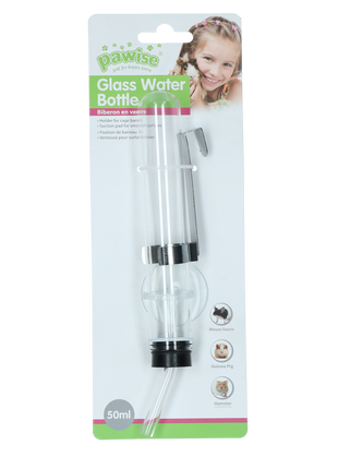 Pawise Hamster Glass Water Bottle