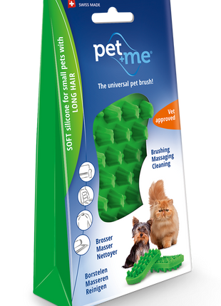 Pet+Me Cat Hair Brush Lang haar Groen