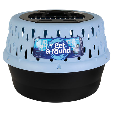 Petmate Get-A-Round Kennel For Cats Blue