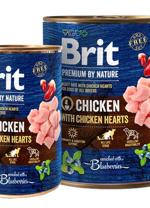 Brit Premium By Nature Chicken & Hearts puszka 400g
