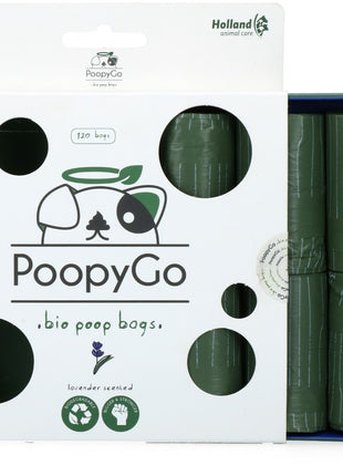 PoopyGo Eco friendly 120 st. (8x15 zakjes) Lavendelgeur