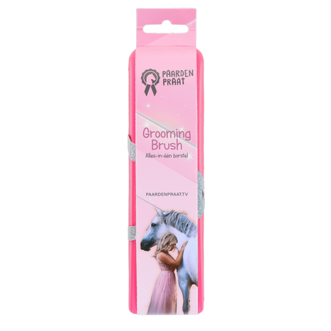 Paardenpraat Grooming Brush Roze M