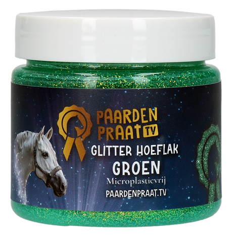Paardenpraat TV Glitter Hoeflak Turquoise