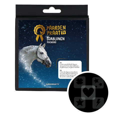 Paardenpraat TV Sjablonen 5 stuks