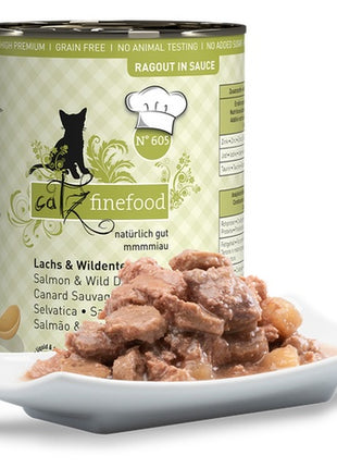 Catz Finefood Ragout N.605 Łosoś i Dzika Kaczka puszka 380g