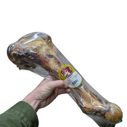 Petsnack Dinobot XXL – Large Natural Chew Bone with Meat Pieces - 100% beef