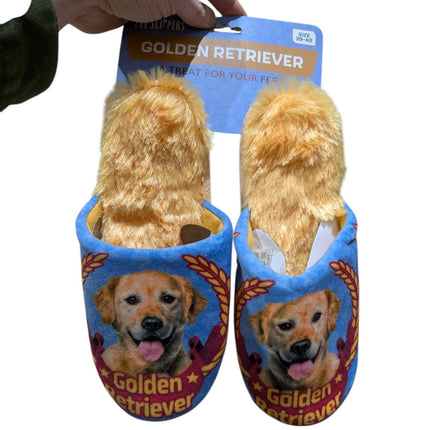 Unbranded Slipper Golden Retriever Lilac/Beige