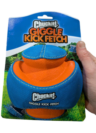 Chuckit Giggle Kick Fetch - unique ball with fun "giggle" sound