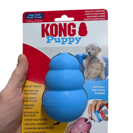 Kong Puppy Roze Of Blauw Assorti - Snackspeelgoed voor puppy's