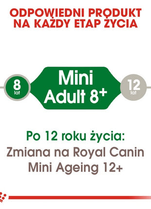 Royal Canin Mini Adult 8+ karma sucha dla psów starszych od 8 do 12 roku życia, ras małych 800g