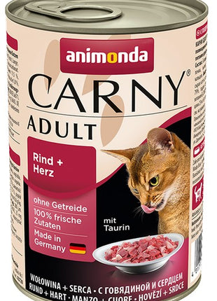 Animonda Carny Adult Wołowina + Serca puszka 400g