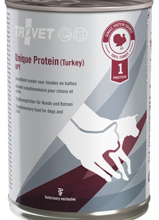 Trovet Unique Protein UPT Indyk dla psa i kota puszka 400g