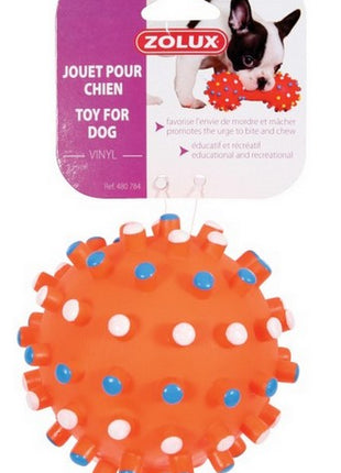Zolux Zabawka winylowa piłka z wypustkami 10cm [480784]