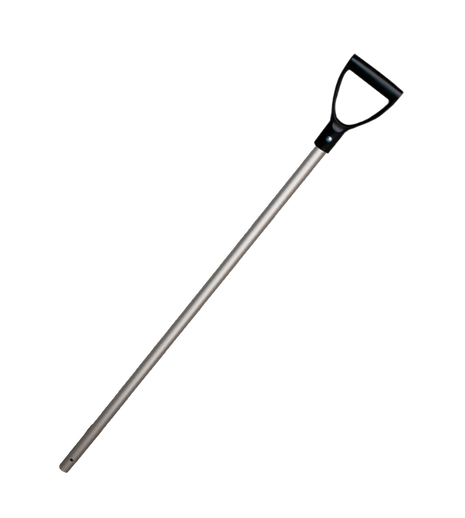 Schop steel aluminium 28x105 cm Zwart handvat