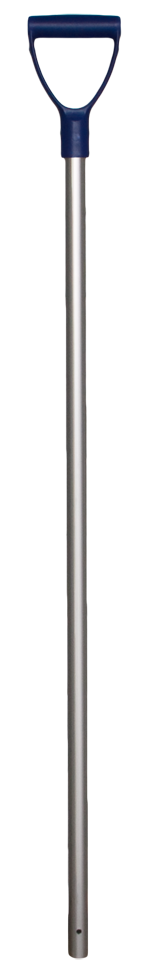 Schop steel aluminium 28x105 cm Donkerblauw handvat